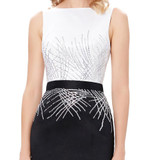 Kate Kasin Long Sequins Mermaid Evening Dresses Party Elegant Vestido De Festa Prom Dresses 2017 Robe de Soiree Black White Gown