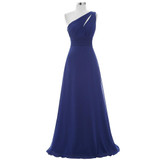 Kate Kasin Long Prom Dresses Abendkleider 2017 Gala Jurken Evening Dress One Shoulder Blue Pink Green Burgundy Prom Dresses