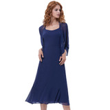 Kate Kasin Cocktail Party Dress 2018 Elegant Short Cocktail Dresses with Cape Open Front Navy Blue Prom Dress Vestido Coctel