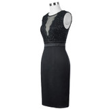 Kate Kasin Black Short Cocktail Dresses 2018 Sexy V Neck Lace Knee Length Women Prom Dress Sheath Bodycon Formal Party Dresses
