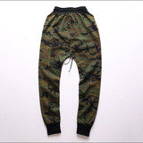Kanye West New Fashion Harem Pants Men Army Green MIlitary Camouflage Sweatpants Hip hop Streetwear Trousers Camo Jogger Pants