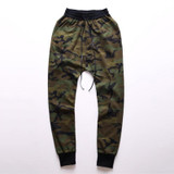 Kanye West New Fashion Harem Pants Men Army Green MIlitary Camouflage Sweatpants Hip hop Streetwear Trousers Camo Jogger Pants