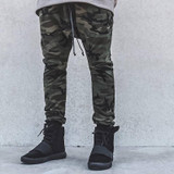 Kanye West New Fashion Harem Pants Men Army Green MIlitary Camouflage Sweatpants Hip hop Streetwear Trousers Camo Jogger Pants