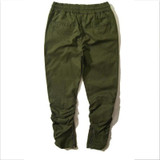 Kanye West High-street Fashion Pencil Pants Men Hip hop Skateboards Motorcycle Pant Mens Black Trousers Elastic Waist Joggers 36