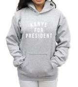KANYE FOR PRESIDENT Letter Print Hoodies Women 2017 Spring Fleece Winter Sweatshirt For Women Hoody Casual Streetwear Pullover