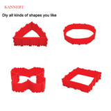 KANNERT 4 Pcs/set Silicone bakeware Magic Snake cake mold DIY Baking square rectangular Heart Shape Round cake mould pastry tool