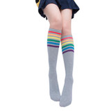 KANCOOLD Socks high quality Thigh High Socks Over Knee Rainbow Stripe Girls long socks women over knee stripe jan23 KANCOOLD Socks high quality Thigh High Socks Over Knee Rainbow Stripe Girls long socks women over knee stripe jan23