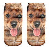 kancoold Coolbeener 3D Printed Animal Women Casual Socks Cute Cat Unisex Low Cut Ankle Socks dec28
