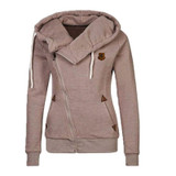 2018 Casual Sudaderas Mujer Women Hoody Autumn Winter Women Zipper Hoodies Thick Thicken hoody Women Sweatshirt Hoodies 60503