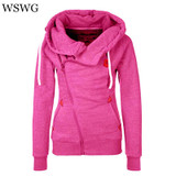 2018 Casual Sudaderas Mujer Women Hoody Autumn Winter Women Zipper Hoodies Thick Thicken hoody Women Sweatshirt Hoodies 60503