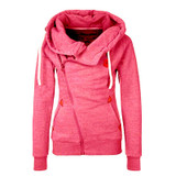 2018 Casual Sudaderas Mujer Women Hoody Autumn Winter Women Zipper Hoodies Thick Thicken hoody Women Sweatshirt Hoodies 60503