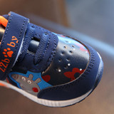 2018 Cartoon LED lighted children sneakers Hook&amp;Loop baby girls boys shoes hot sales kids footwear glowing toddlers