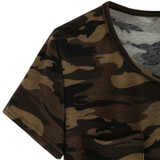 2018 Camouflage Printed Camo T Shirts Women Army Short Sleeves O Neck Pocket Female T-shirt Top Summer Casual Loose Cotton Tees