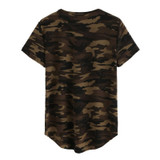2018 Camouflage Printed Camo T Shirts Women Army Short Sleeves O Neck Pocket Female T-shirt Top Summer Casual Loose Cotton Tees