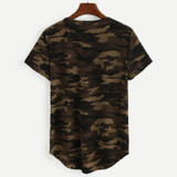 2018 Camouflage Printed Camo T Shirts Women Army Short Sleeves O Neck Pocket Female T-shirt Top Summer Casual Loose Cotton Tees
