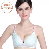 2018 Breast Feeding Cotton Maternity Bras Prevent Sagging Women Soutien Strip Print Nursing Bra Pregnant Underwear For Mom