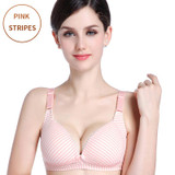 2018 Breast Feeding Cotton Maternity Bras Prevent Sagging Women Soutien Strip Print Nursing Bra Pregnant Underwear For Mom