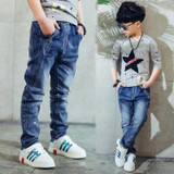 2018 Brand Jeans Boys Jeans Kids Trousers Fashion Children Boys Jeans Kids Fashion Denim Pants Baby Casual Pants Infant 2-14Yrs