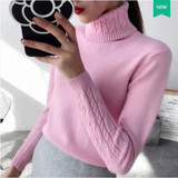 2018 Brand Cashmere Sweater Female turtleneck Knitted sweaters And Pullovers Long Sleeve winter Pull Femme Winter For Women