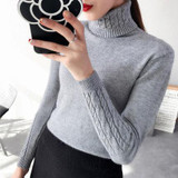 2018 Brand Cashmere Sweater Female turtleneck Knitted sweaters And Pullovers Long Sleeve winter Pull Femme Winter For Women