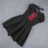 2018 Backless Bandage Party Dress Princess Women Black Sexy elegant Evening Victorian Summer dresses vestido de festa D0391