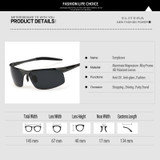 ELITERA Aluminum Magnesium Polarized Sunglasses Men Driver Mirror Sun glasses Male Fishing Female Outdoor Sports Eyewear For Men