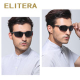 ELITERA Aluminum Magnesium Polarized Sunglasses Men Driver Mirror Sun glasses Male Fishing Female Outdoor Sports Eyewear For Men