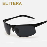 ELITERA Aluminum Magnesium Polarized Sunglasses Men Driver Mirror Sun glasses Male Fishing Female Outdoor Sports Eyewear For Men