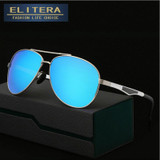 ELITERA Aluminum Magnesium Polarized Sunglasses Men Coating Mirror Driving Sun Glasses oculos Eyewear Accessories gafas de sol