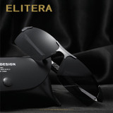 ELITERA Aluminum Magnesium Men's Sunglasses Polarized Coating Mirror Sun Glasses oculos Male Eyewear Accessories For Men E8177