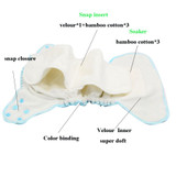 Elinfant OS Velour night AIO baby diaper reusable heavy wetter hybrid AI2 waterproof bamboo washable baby aio cloth diaper