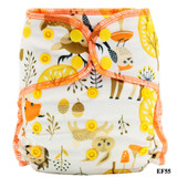 Elinfant OS Velour night AIO baby diaper reusable heavy wetter hybrid AI2 waterproof bamboo washable baby aio cloth diaper