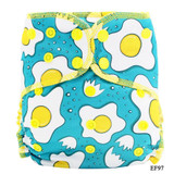 Elinfant OS Velour night AIO baby diaper reusable heavy wetter hybrid AI2 waterproof bamboo washable baby aio cloth diaper
