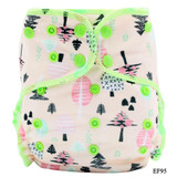 Elinfant OS Velour night AIO baby diaper reusable heavy wetter hybrid AI2 waterproof bamboo washable baby aio cloth diaper