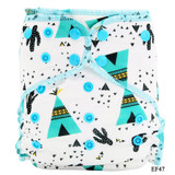 Elinfant OS Velour night AIO baby diaper reusable heavy wetter hybrid AI2 waterproof bamboo washable baby aio cloth diaper