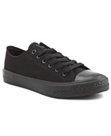 Elite Canvas Sneakers - Black