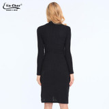 Elia cher Brand Women Dress 2016 Bodycon Winter Dresses Plus Size Women Clothing Sexy Sweater Midi Dresses vestidos 6726