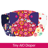 ElfDiaper New Born baby cloth diapers adjustable washable nappy tiny AIO pocket diaper high quality waterproof 2-6 KG