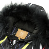 Elf SACK w magic female detachable fur collar with a hood loose thickening down coat female long design