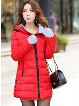 Elexs Wadded Jacket Female Women Winter Jacket Down Cotton Coat Slim Parkas Plus Size Womens Jackets And Coats TSP1657