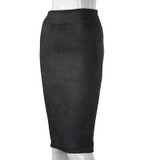 Elegant Women Skirts Spring Fashion Faux Suede Female High Waist Thicken Stretchy Pencil Skirts Bodycon Knee Length Skirts