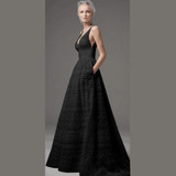 Elegant Women Formal Dress Ladies Deep V-Neck Empire White Princess Dress Sleeveless Floor-Length Swing Dress KH908323