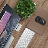 Eco-Leather Mousepad with Base Stitched Edges