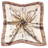 Echarpe Fashion Small Scarf Women Four Seasons Retro Folk Style Satin Silk Square Scarf Lady Chiffon Shawl Scarves Bandana #Zer