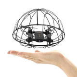 EBOYU(TM) S166HW Foldable RC Quadcopter Drone Altitude Hold &amp; Headless Helicopter w/ FPV Wifi 0.3MP Camera Ball Protector Guard