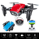EBOYU S9HW Mini Foldable RC Quadcopter Drone WiFi FPV 0.3MP Camera w/ Altitude Hold RC Mini Quadcopter Selfie Pocket Drone RTF