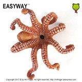 EASYWAY Animal Toys Set Plastic Octopus Toy Action Figure PVC Sea Life Decor Simulation Wildlife Model Ocean Party Decorations