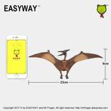 EASYWAY Solid PVC Pterosauria Bird Pterosaur Model Plastic Animals Figures Action Jurassic Toys For Children Dinosaur Figures