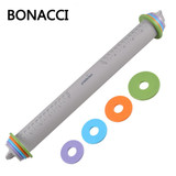 Easy clean silicone Baking Stick Rolling Pin Fondant Adjustable Rolling Pins MultifunctionThickness Embossing Patterned