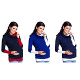 easy breast feeding maternity pregnant autumn mother tops jumper women mommy nursing hoodies style pullover warm hooded clothes